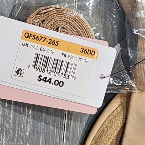 Calvin Klein Naked Glamour Strapless Push-Up Bra 36DD QF5677 Beige - Picture 12 of 12